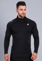 Unisex Zip Pullover Black