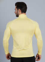 Unisex Zip Pullover Yellow - Image 3