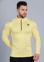 Unisex Zip Pullover Yellow