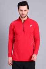 Zip Pullover Red