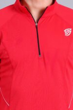 Zip Pullover Red - Image 4