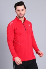 Zip Pullover Red - Image 3